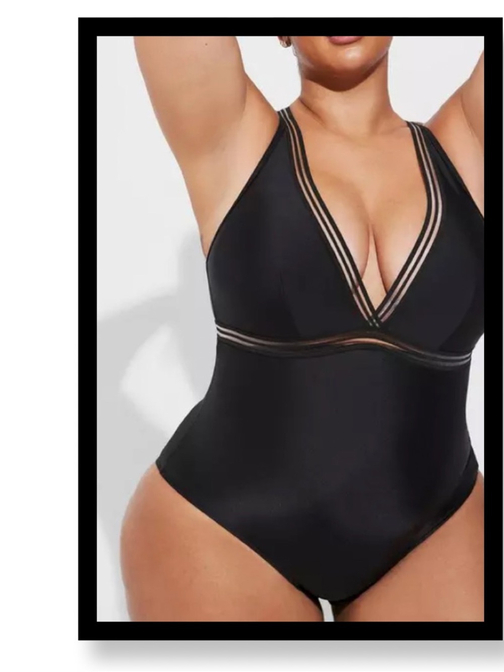 NWOT Women’s Plus Size Torrid Wireless Elastic Inset One-Piece Swimsuit